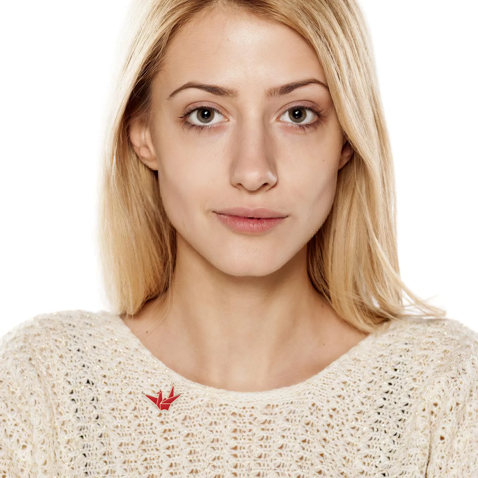 6Pcs Origami Crane Brooch Alloy Lightweight Decorative Pins for Women Clothes Bags Scarves Creative Accessories