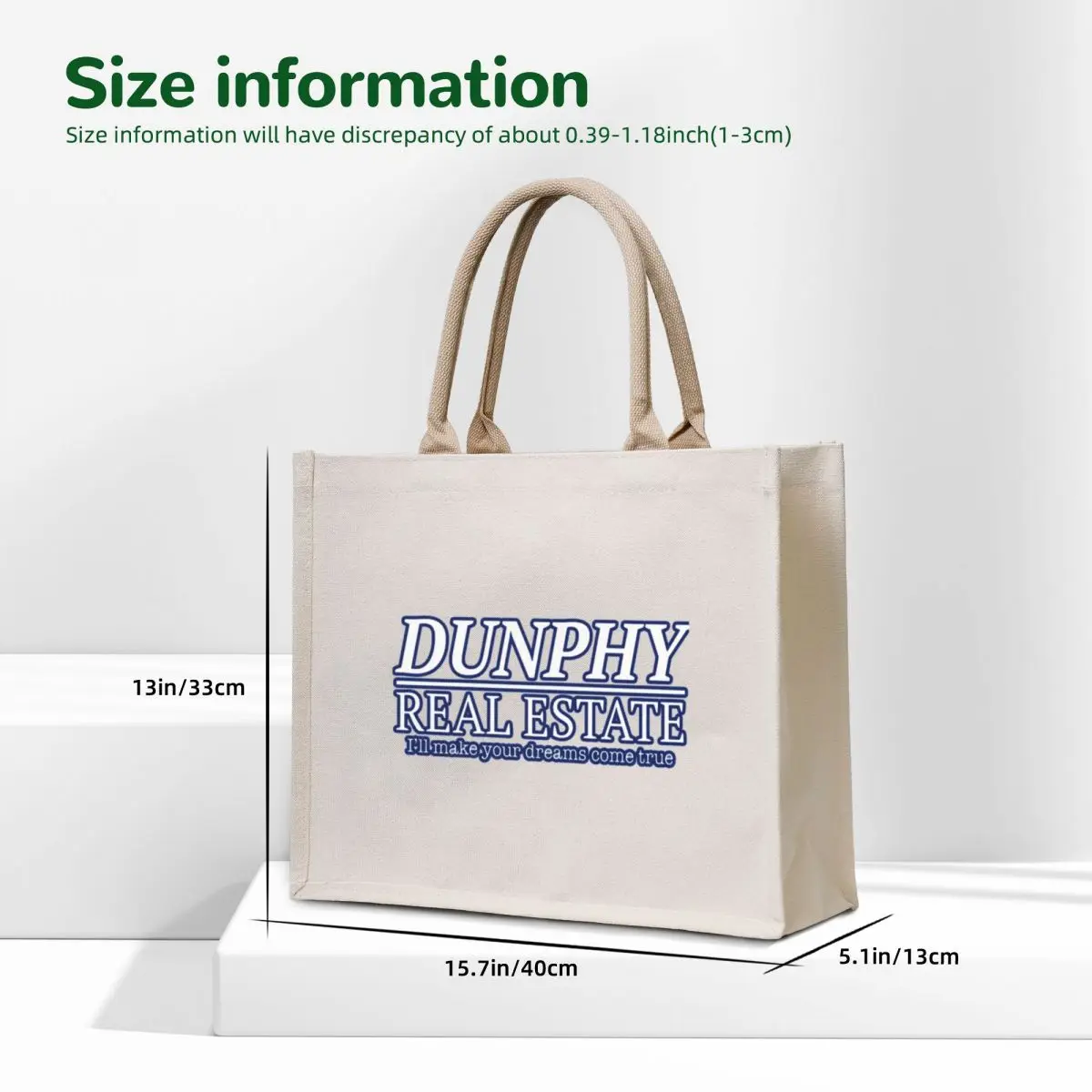 DUNPHY REAL ESTATE FUNNY Tote Bag حقائب نسائية 2025 حقائب كبيرة للنساء حقيبة ملابس امرأة