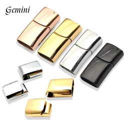 Stainless Steel Magnetic Clasps Hole 12*6mm 8*4mm 10*5mm For Leather Cord Bracelet Magnet Lace Buckle Diy Jewelry Making Clasp