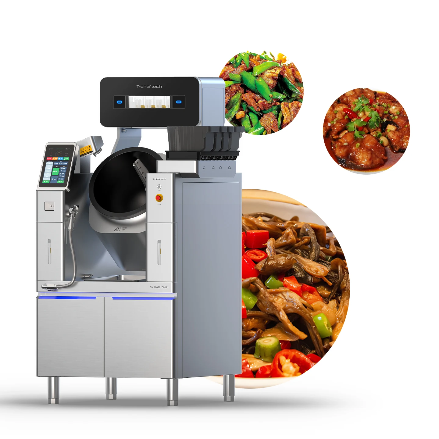 FOODLINE High Output Auto Cooker Real Time Temp Display Uniform Stirring Food Processing Gear
