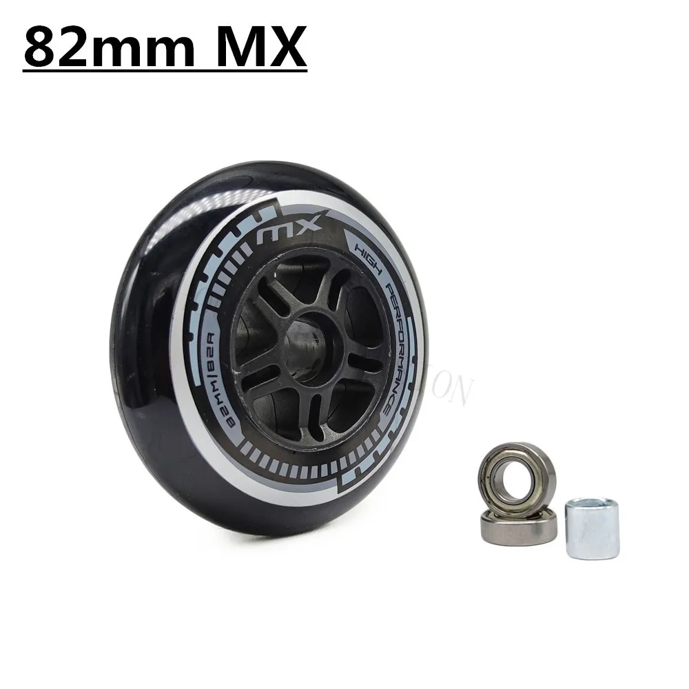 

MX 82mm Inline Skates Wheels for Big Slalom Roller Skating Shoes Tires 82A High Rebound Durable PU Wheel for SEBA Concrete 688