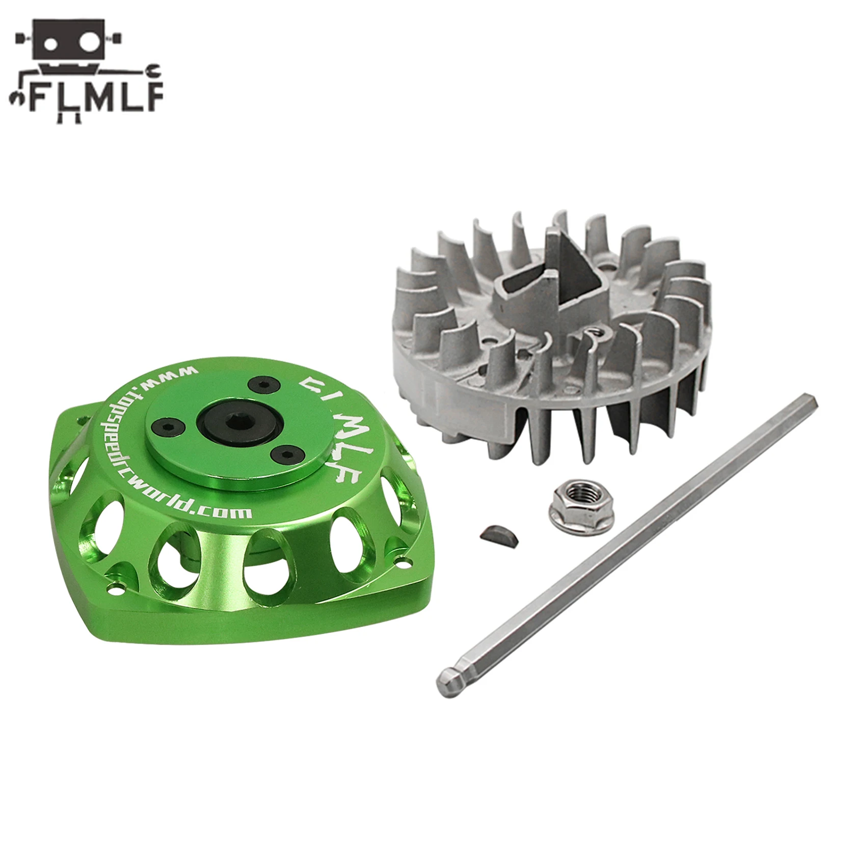 FLMLF 23CC-58CC Engine Metal Roto Starter or Flywheel Kit for 1/5 Rc Car Hpi Rofun Km Rovan Baja Losi FG DBXL GoPed Redcat Parts