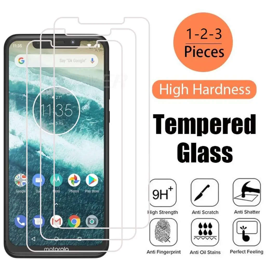 Tempered Glass For Motorola P30 Note Play Screen Protector For Motorola One Power XT1941-4 Protective Glass Film