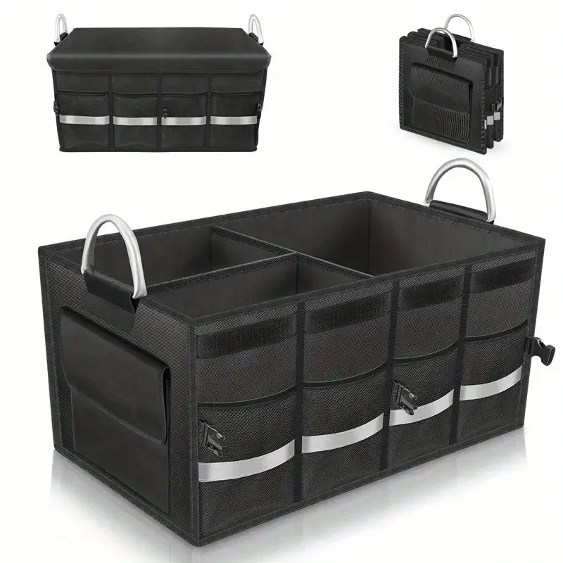 

Car storage box sorting Portable large-capacity folding suitcase storage Multifunctional trunk