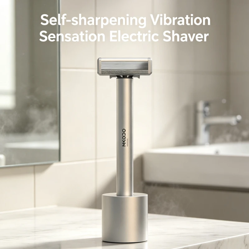 MKODO Automatic Integrated Men's Shaver Intelligent Shock Knife Inductive Shaving IPX7 Waterproof Safety Sharp Blade Washable