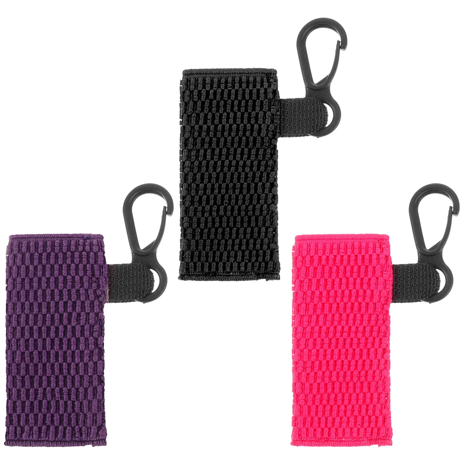 3Pcs Lipstick Protective Cover Keychain Convenient Lip Balm Holder Lightweight Clip on Small Carrying Sleeve Lipstick Protector