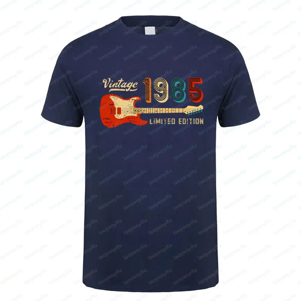 

1985 Year Vintage Cotton Unisex T Shirt Retro 80s Style Short Sleeve Retro Tee Classic Design for Men Women 40th Birthday Gift
