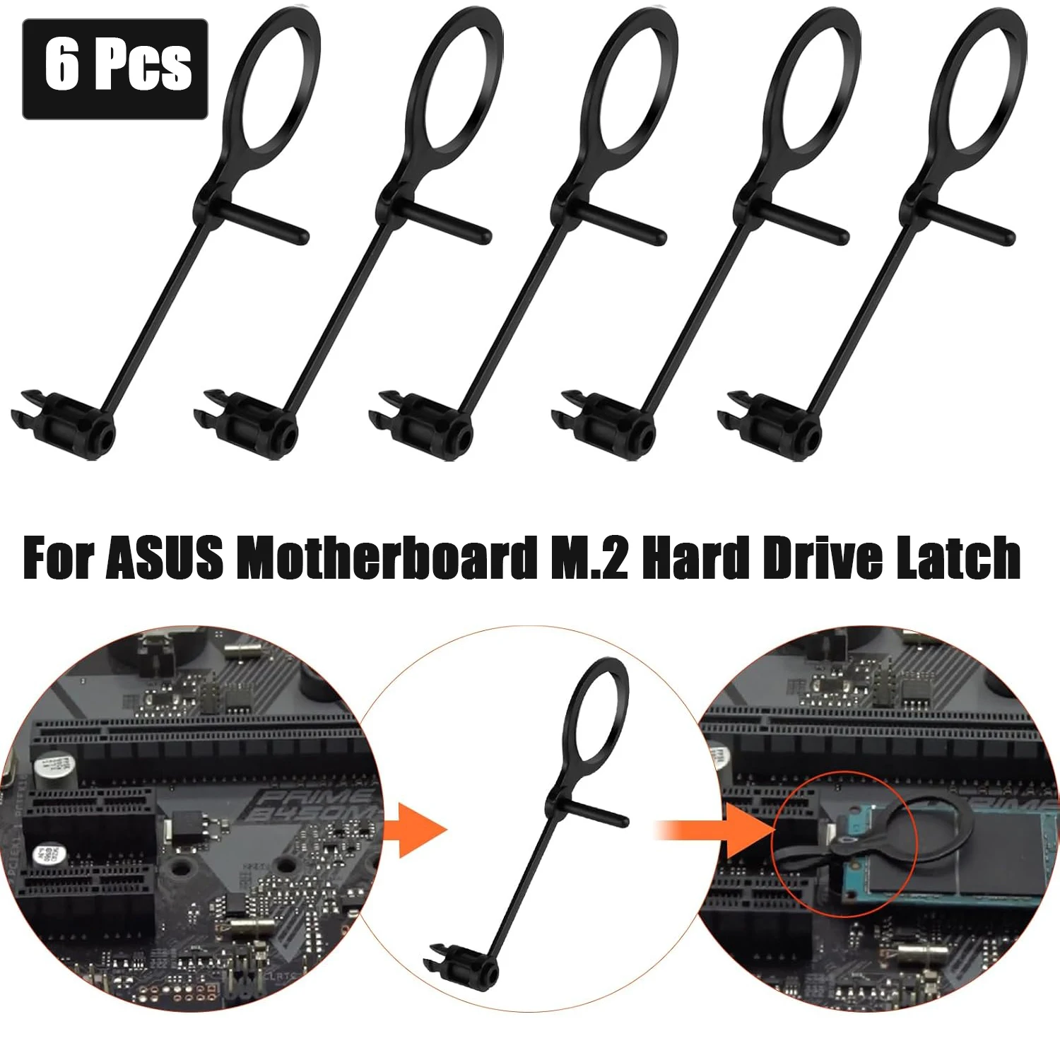 M.2 Solid-state Drive fixing Fixed Snap M.2 SSD Screws Kit For PCIe NVMe M.2 SSD Mounting Screw Kit for Asus motherboards
