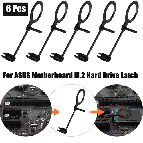 Imagen 1 del producto Kit de tornillos M.2 SSD de fijación de unidad de estado sólido M.2 de presión fija para PCIe NVMe M.2 SSD Kit de tornillos de montaje para placas base Asus