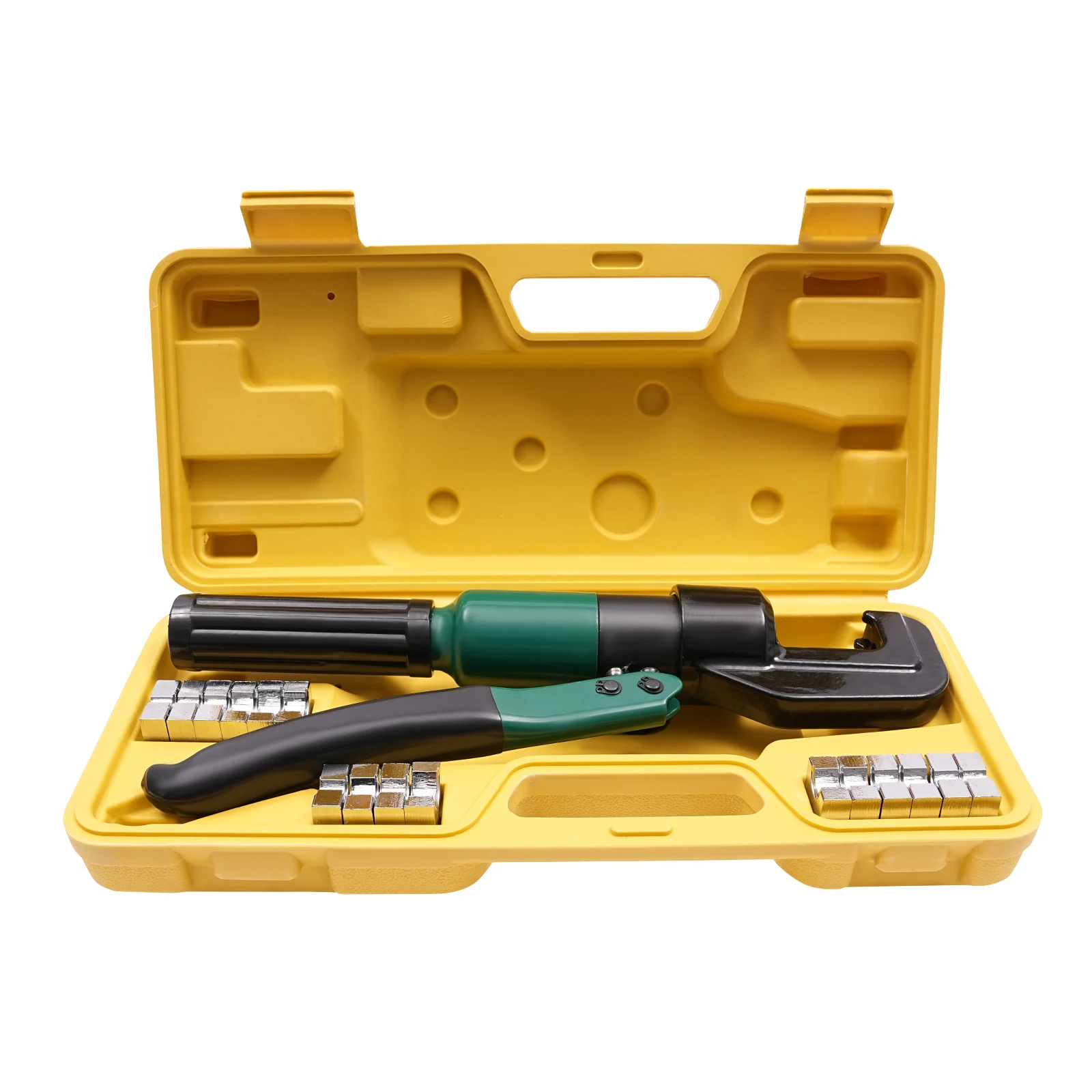 Hydraulic Crimper with 8 Pairs of Dies 60KN Crimping Force for Aluminum Tubes, Plastic Tubes,and Hexagonal Crimping