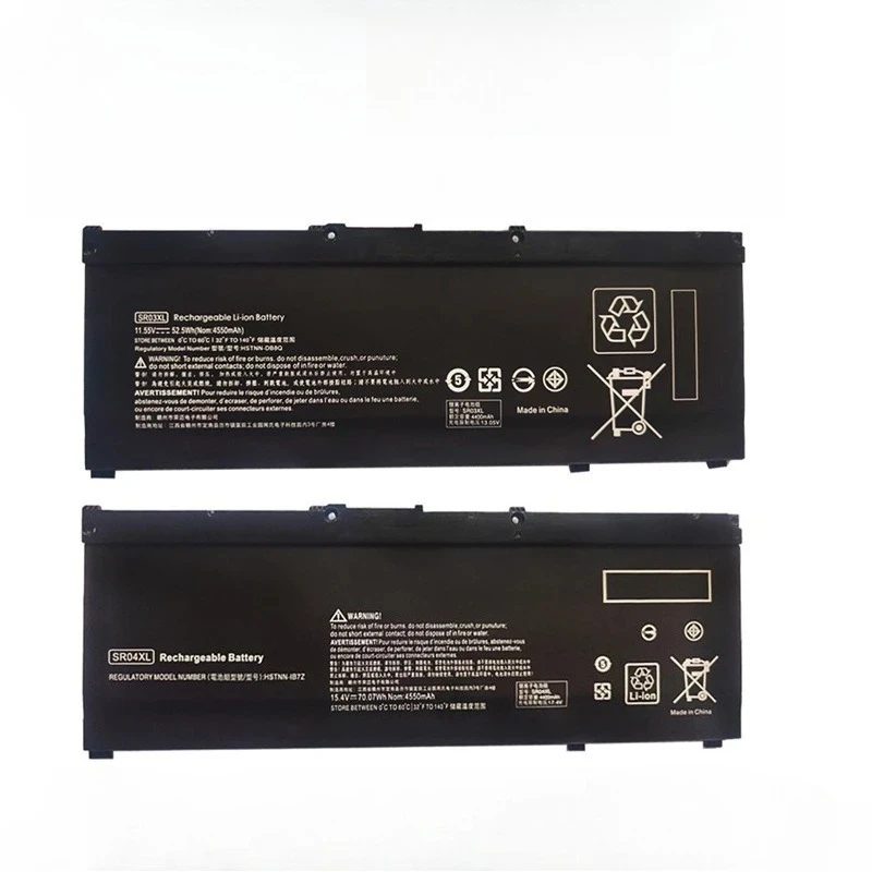 portable SR03XL SR04XL 11.5V/4550mAh 15.4V/4550mAh pour HP Omen 4 5/3pro Pavilion Gaming 4 /5 6 Plus