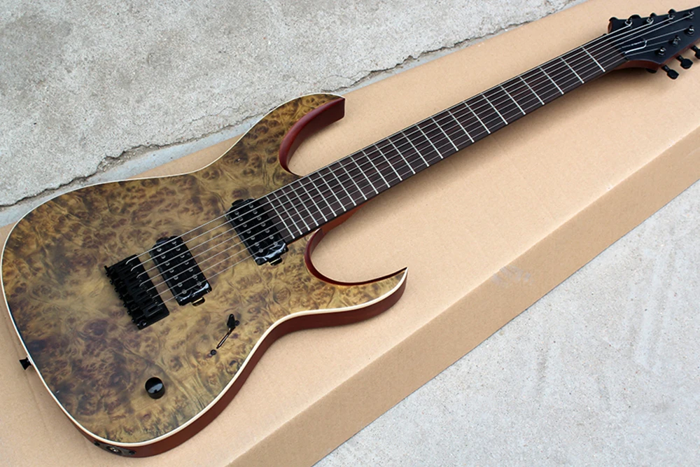 7-String Electric Guitar with Black Hardware