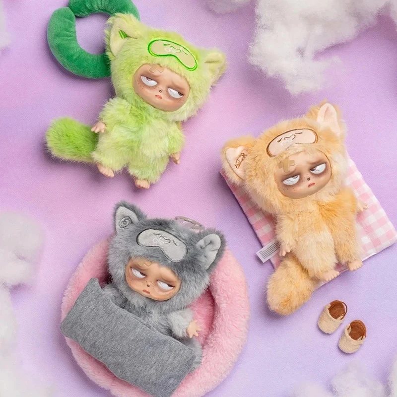 شهم Grumpipi بدون نوم إلى Dreamland صندوق أعمى Grumpipi V2 أنيمي الشكل مفاجأة حقيبة الفينيل الوجه دمية المفاتيح لعب فتاة هدية