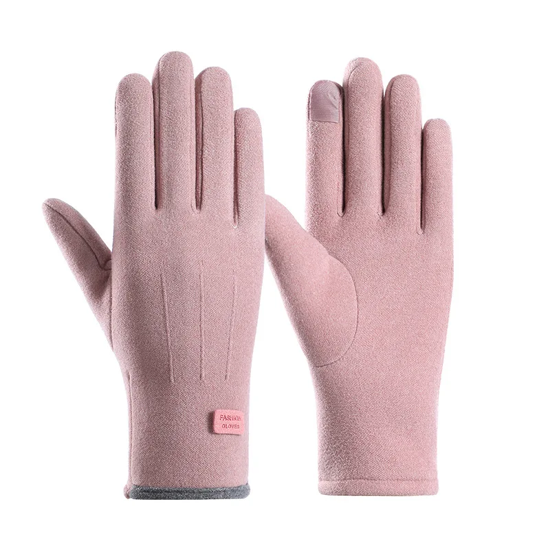 Warm gloves for women, winter men, outdoor cycling, driving, sports cycling, with fleece, autumn and winter couple gloves image 5