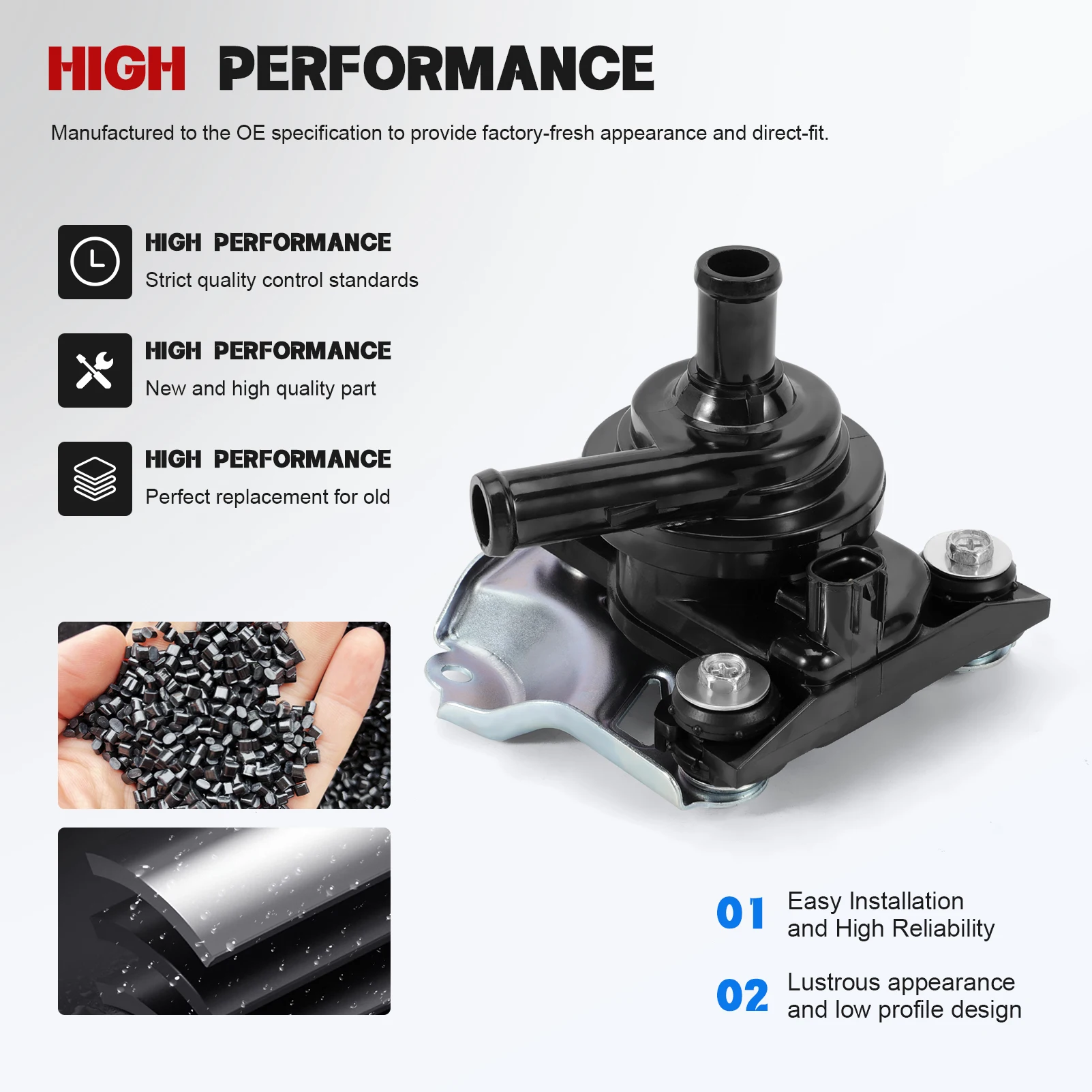 

G902047031 Автомобильный электрический инверторный водяной насос 0400032528 для Toyota Prius 2004, 2005, 2006, 2007, 2008, 2009, G902047030