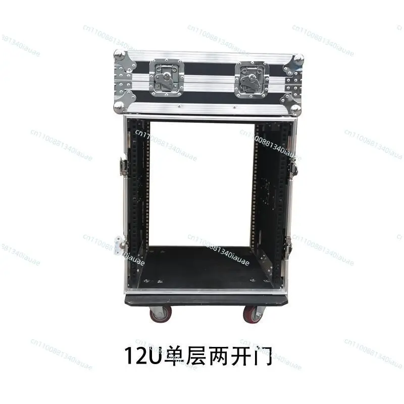 Professional 12U16U Air Case Cabinet Two Doors Power Amplifier Cabinet with Mixer Audio