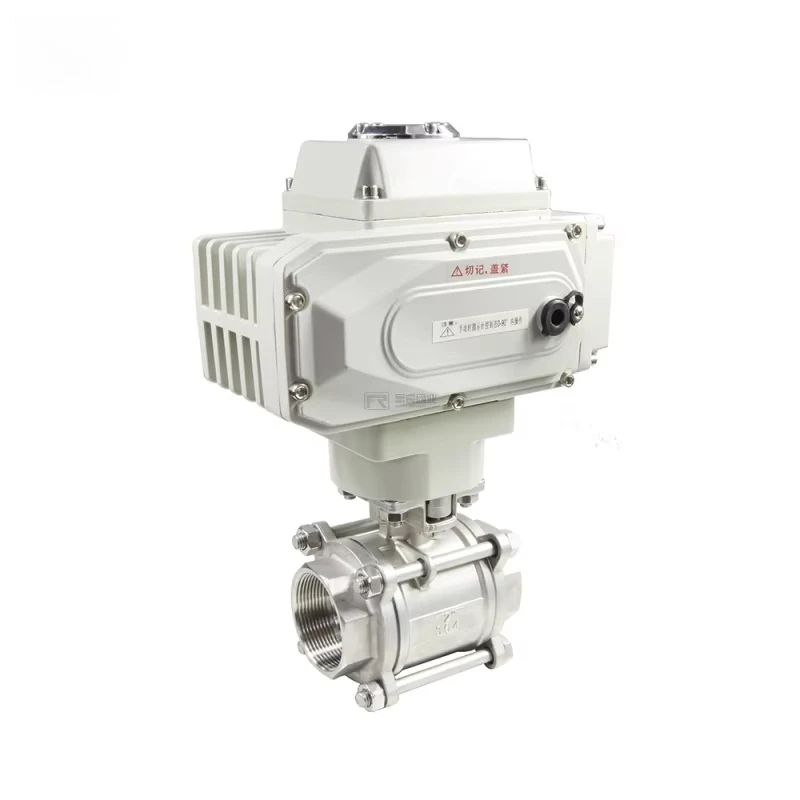 Furui Electric 1-Inch 3-Piece Ball Valve Female BSPT/BSPP Threads ISO Mounting Pad PN16 1000WOG 24vDC 240vAC OEM Customizable