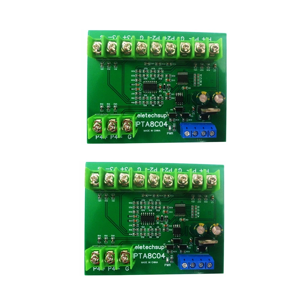 

2 PCS 4ch DC 12V 24V -40~500 Celsius PT100 RTD RS485 Temperature Sensor Module Modbus RTU Platinum Thermal Resistance Collector