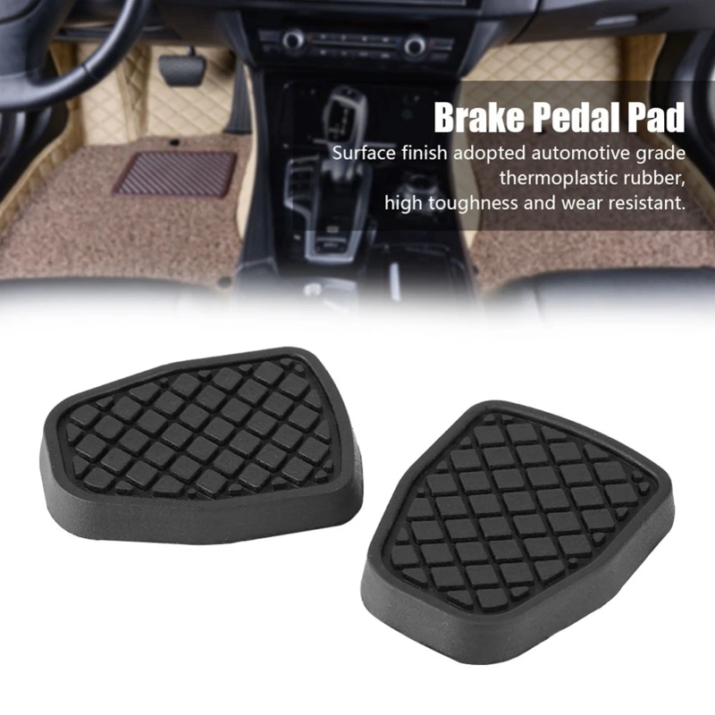 2Pcs Brake Clutch Pedal Pad Rubber Cover Set For Subaru Forester IMPREZA Legacy Outback WRX Brake Clutch Pedal Pad Car