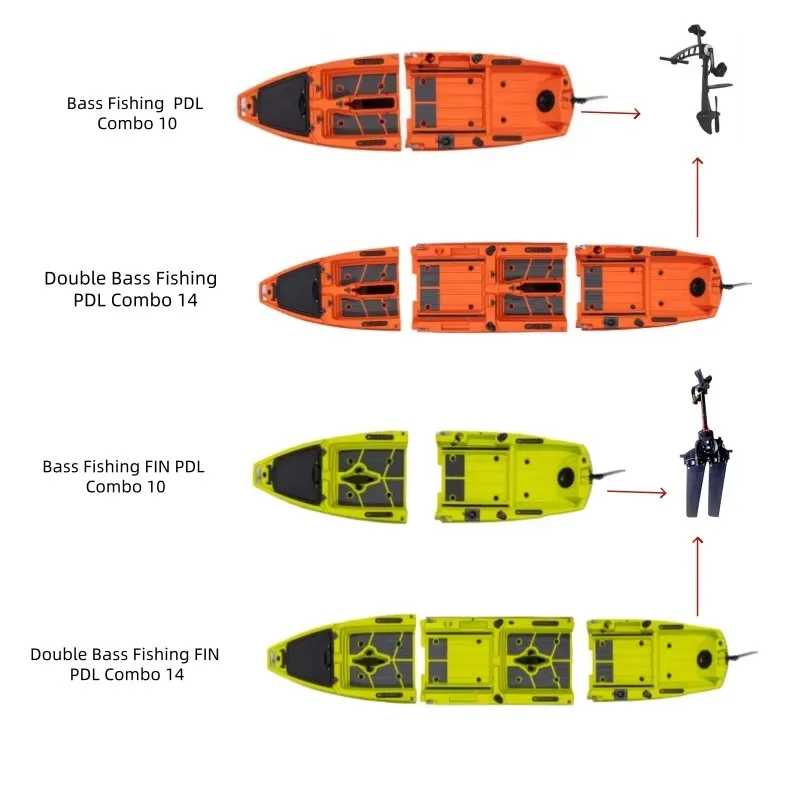 2 Or 3 Pieces Modular Detachable For 3 Power Systems With Kick Up And Propeller Foot Pedal Motor For Choosing