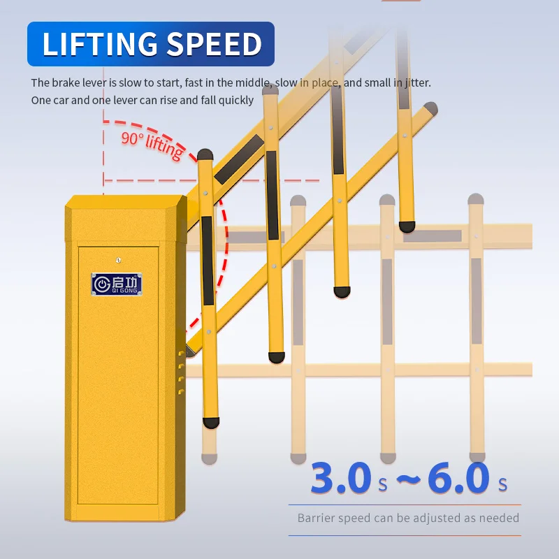 Интеллектуальная система парковки дорожного движения Qigong, распознавание номерного знака, барьерные ворота, машина для управления дорожным движением