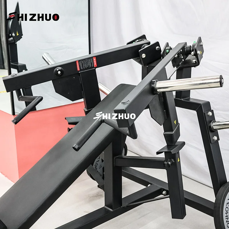 Shizhuo بالجملة الصالة الرياضية قابل للتعديل معدات تدريب القوة لوحة محملة آلة ضغط الصدر المنحدر للبيع