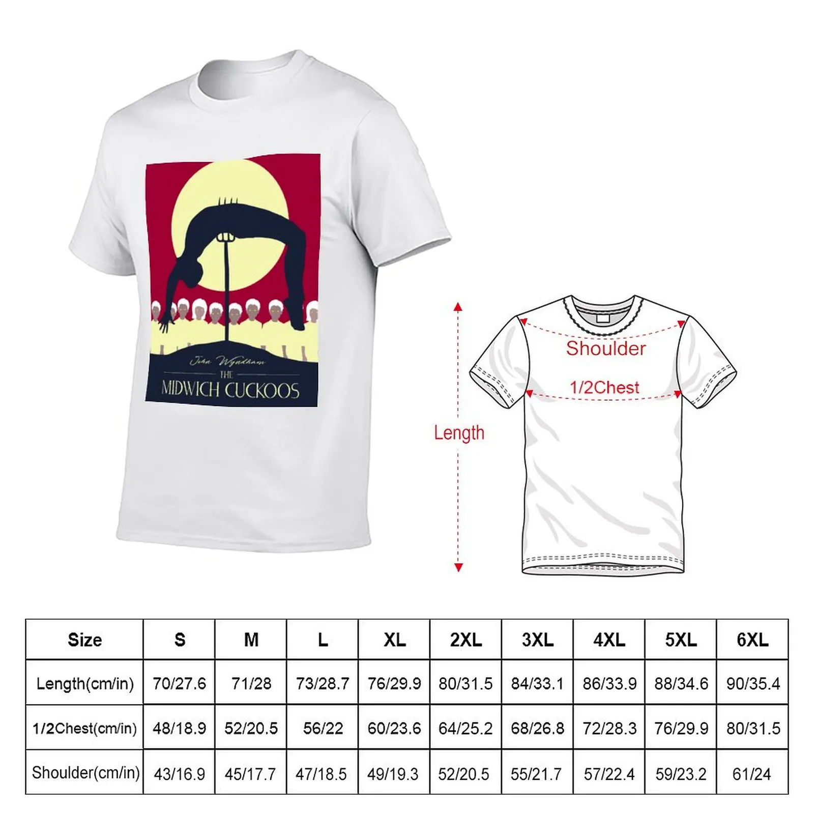 Midwich Cuckoos Design T-Shirt Plus Size Gym Sports T-Shirt