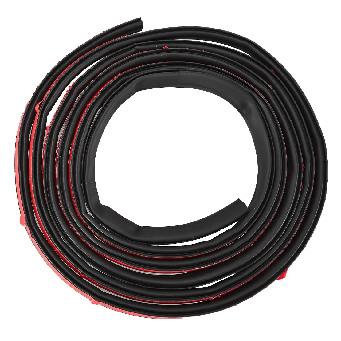 Black 5m Car SUV Truck Lorry Wagon Van Door Seal Sealing Strip Rubber Weather Insulation Stripping Moulding Edge Trim 16.4FT