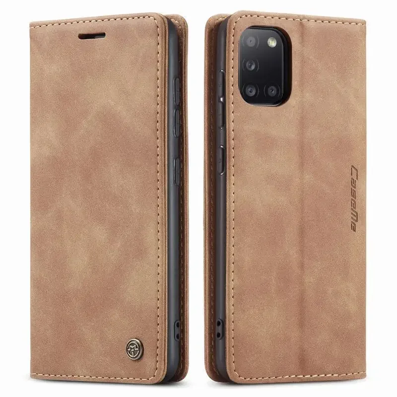 Leather Case For Samsung A31 A41 A51 A71 Luxury Magnetic Flip Wallet Bumper Plain Phone Cover For Galaxy A81 A91 A 51 Coque