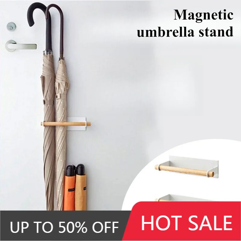 Simple Umbrella Stands Rack Entrance Hall Magnetic Attraction Umbrella Frame Modern Storage Rack Doorway Storage Accessories