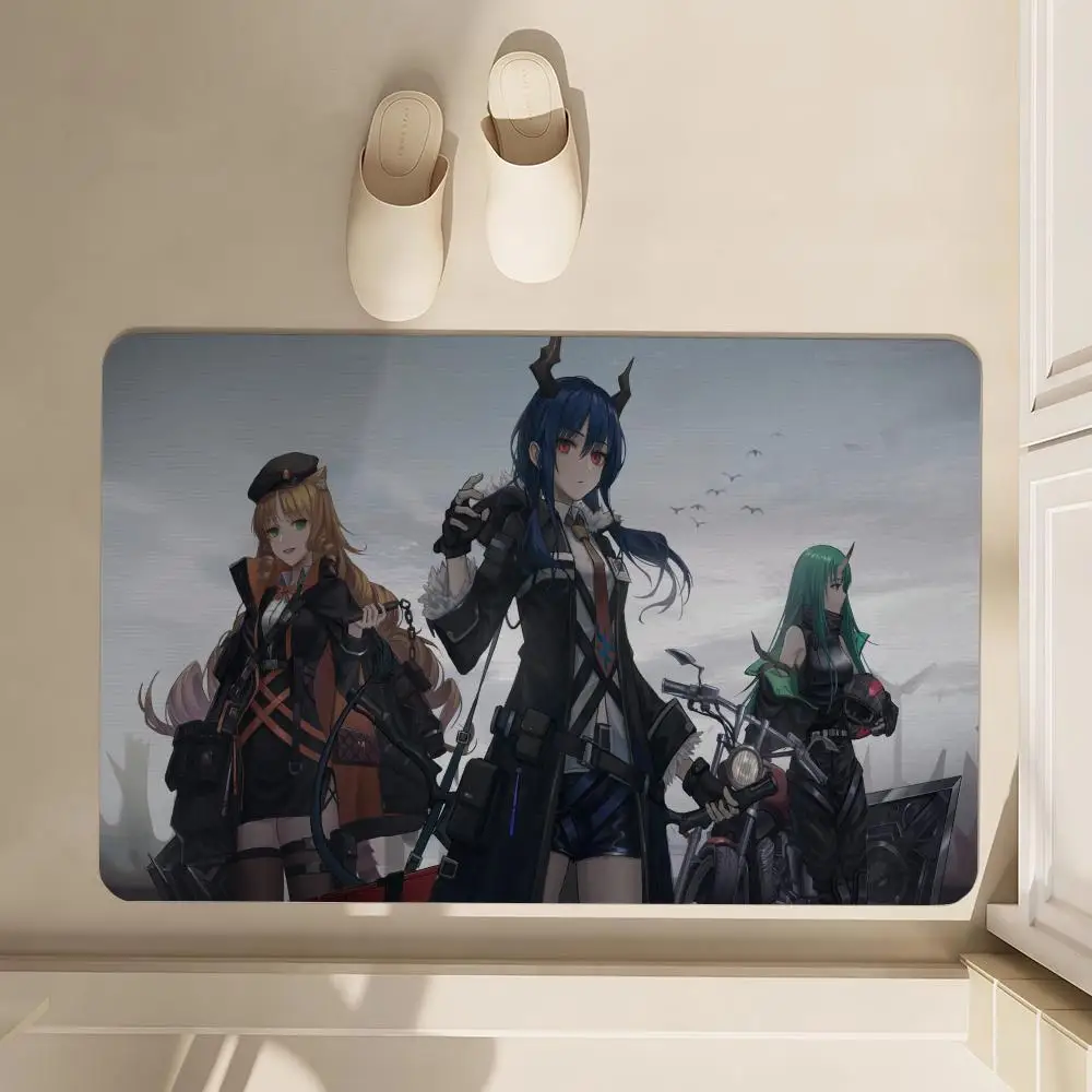 

A-Arknights COOL Floor Mat Soft Diatom Bathroom Absorbent Floor Mat, Toilet Of The Bathroom, Household Floor Mat, Door Mat Carpe