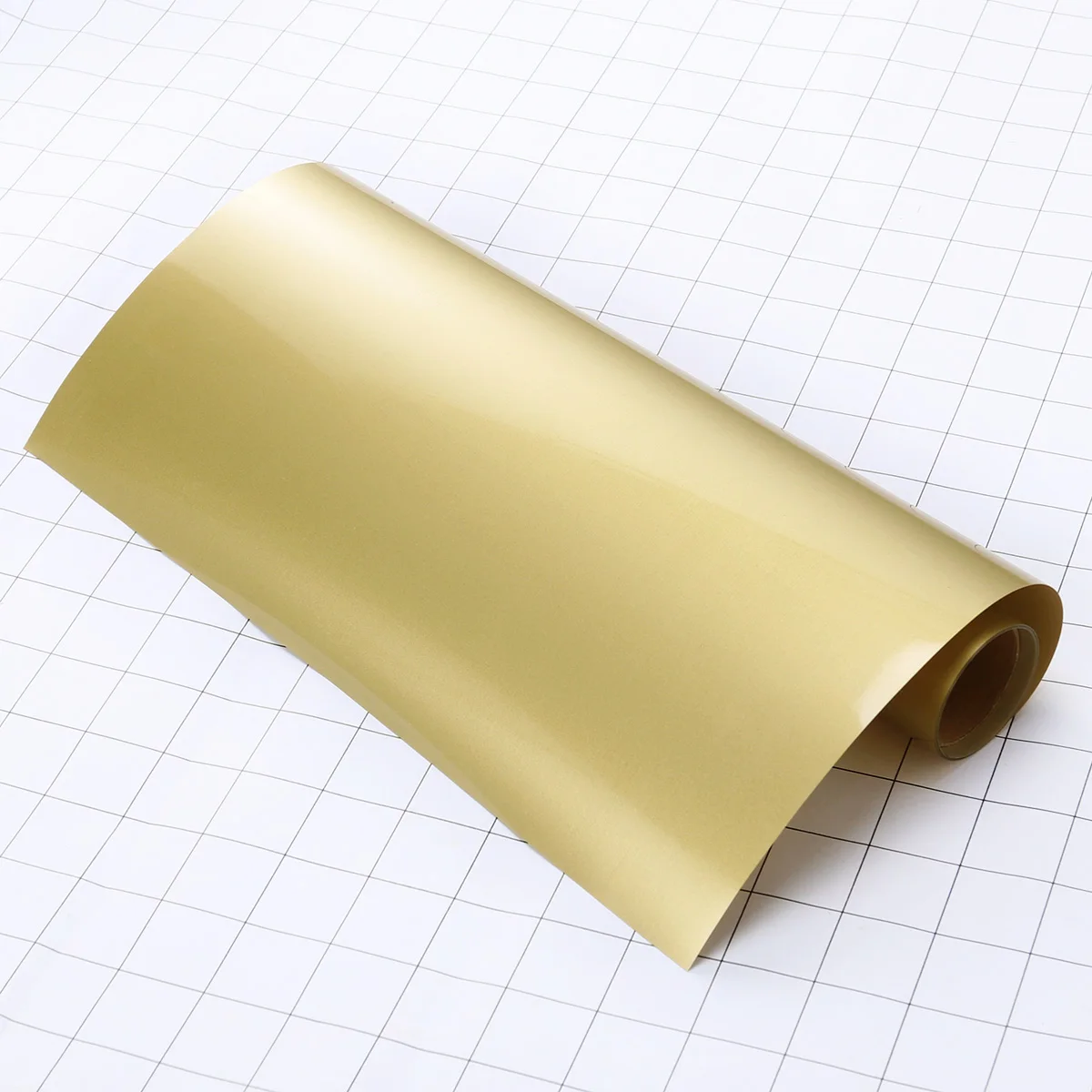 

1 Roll Pu Heat Transfer Vinyl Film Glossy Durable Flexible Material For T-Shirts Shoes Caps Bags Apparel Crafts Htv Gold