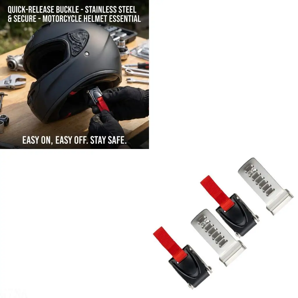 

G7NA Motorcycle Helmets necessary 7 Section Quick Release Buckle Constructed from Stainless Steel ABS for Durability Security