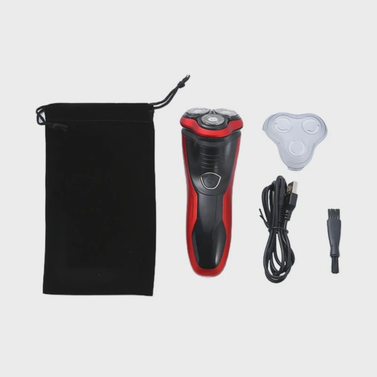 Men's Razor Rotary Waterproof Electric Shaver Pop-Up Trimmer Wet Dry Cordless