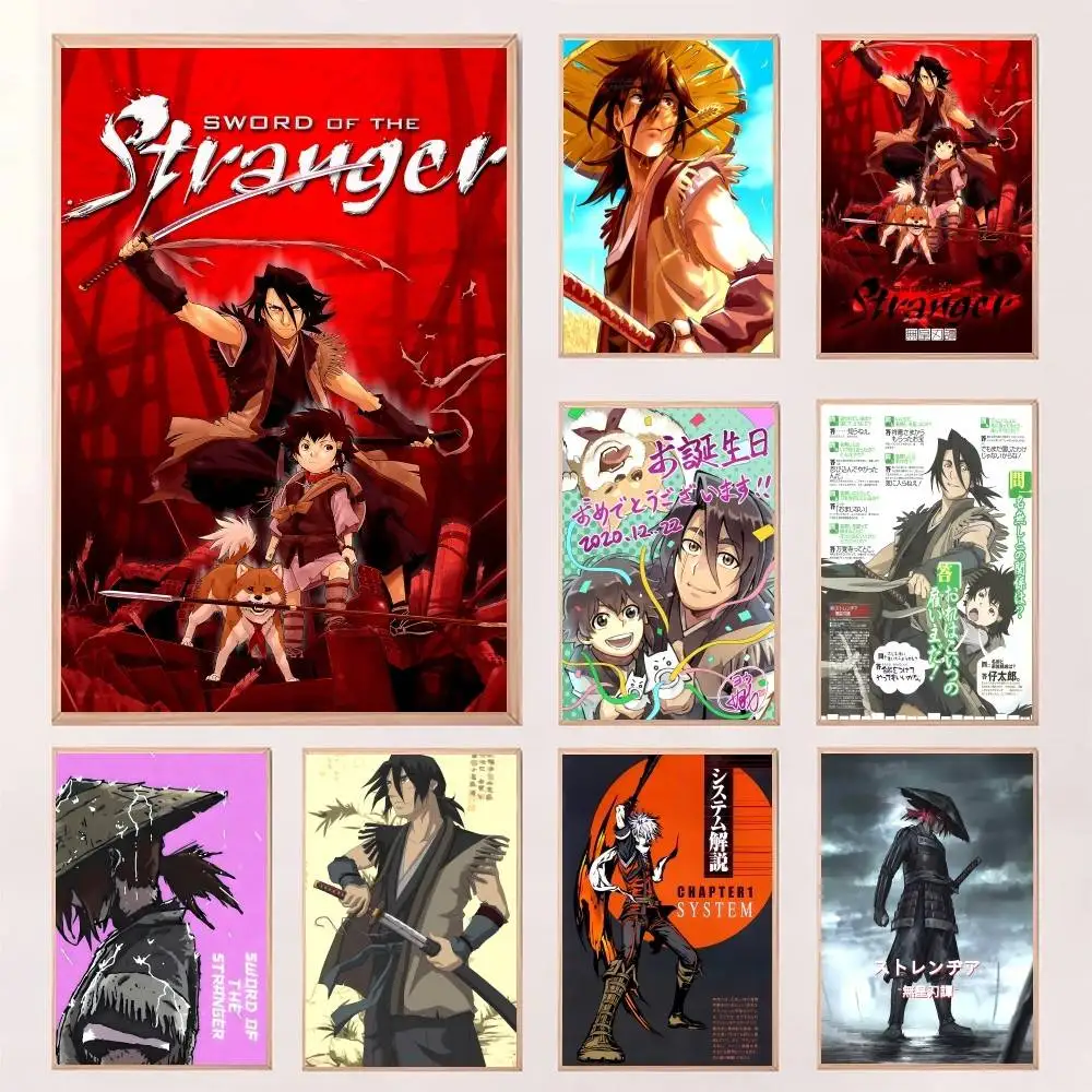 Póster impreso de Sword Of The Stranger para dormitorio, sala de estar, decoración del hogar, pintura, arte de pared, Mural de imagen HD