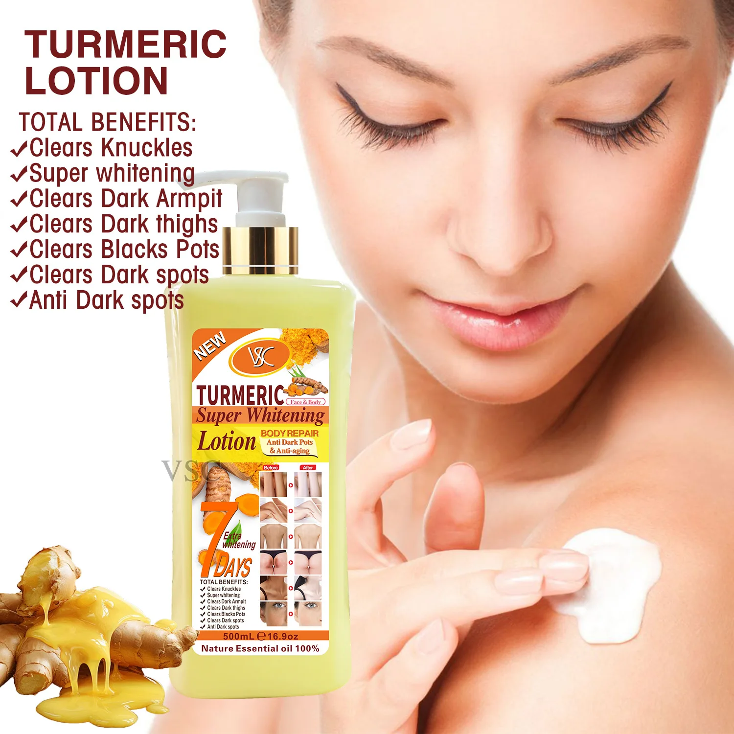 

Body Lotion Hydrating Moisturizing Brightening Skin Tone Softening Skin Body Fragrance Lasting Refreshing anti-aging 500ML
