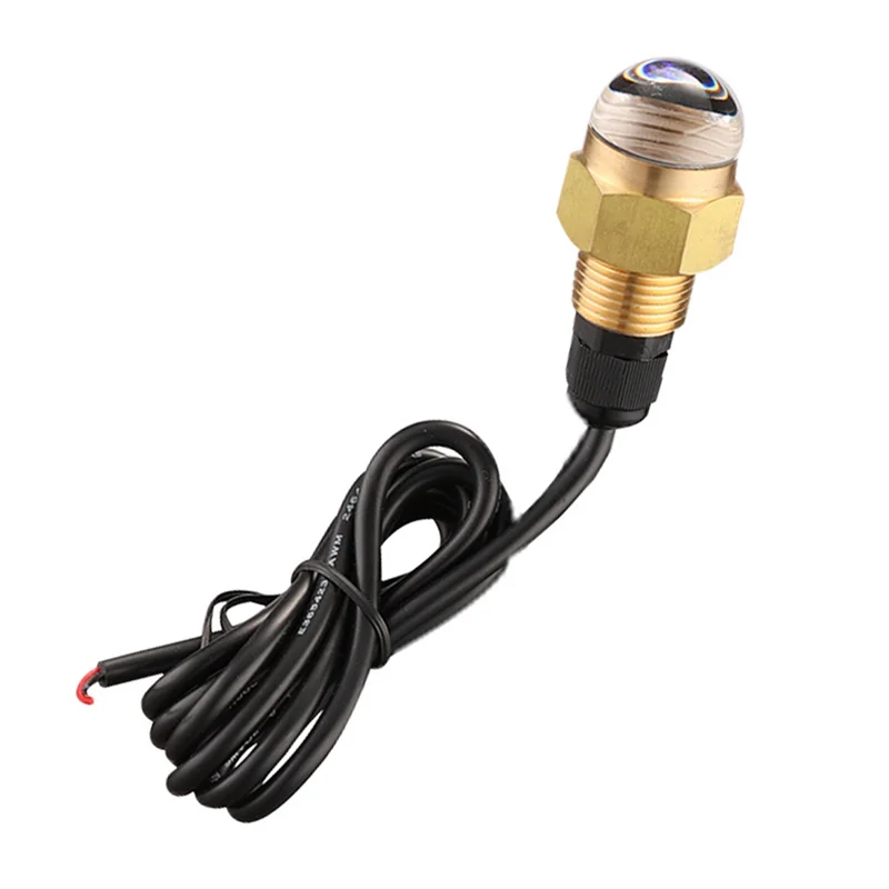 Marine Boat LED Underwater Light Lamp 12V Brass Glass Blue Drain Plug 1/2 Inch NPT Yacht Accessory Component