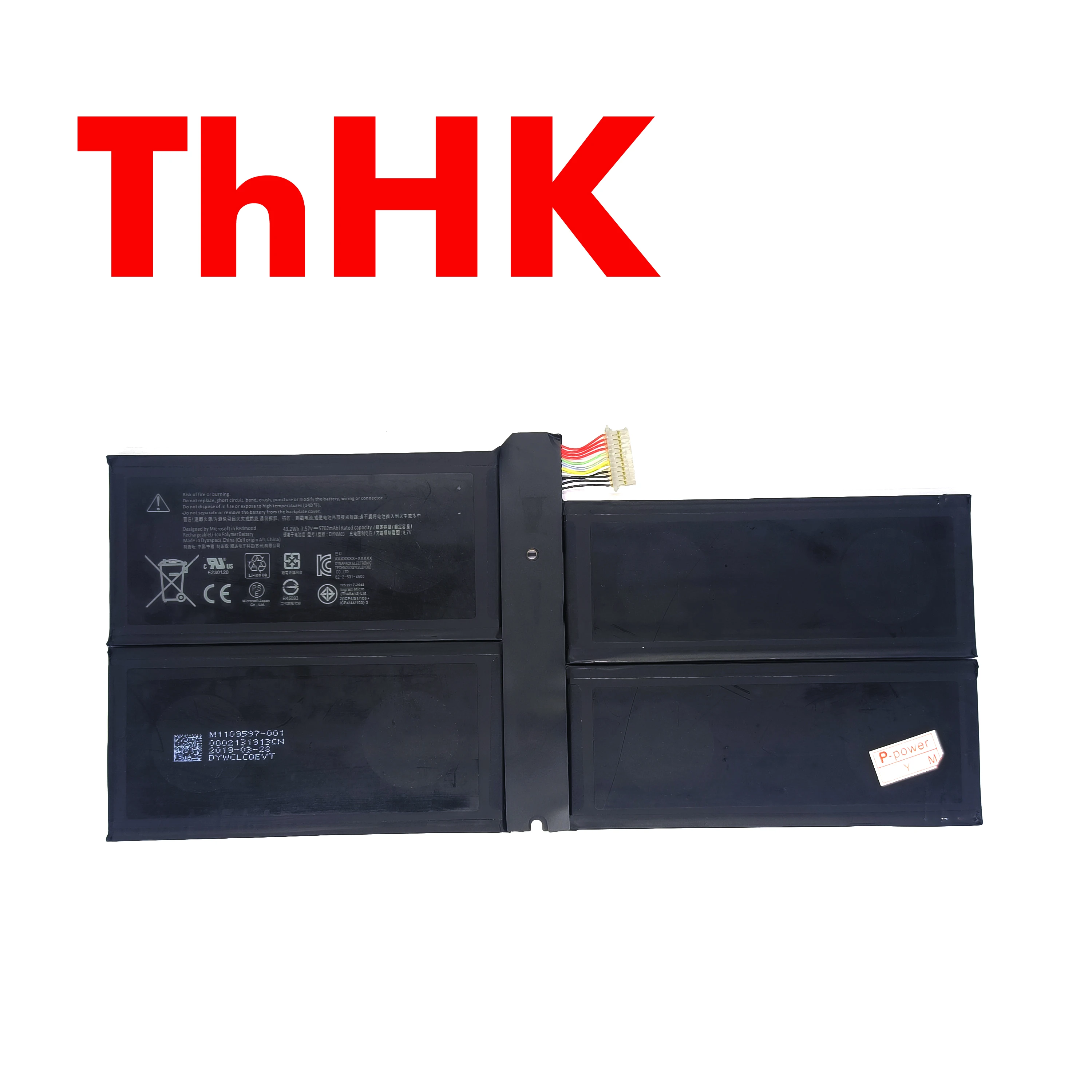 Genuine Original G3HTA061H DYNM03 43.2Wh Battery For Microsoft Surface Pro 7 Model 1866 12.3-Inch