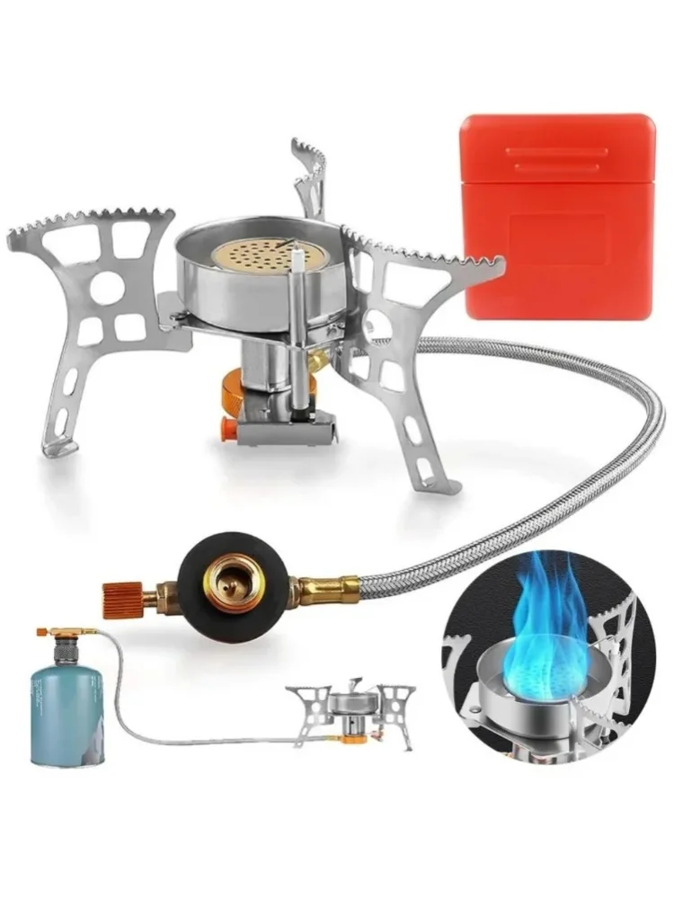 1 Stück 3900W Tragbarer Camping-Gaskocher für Wohnmobile, Faltbarer Outdoor-Kocher mit Piezo-Zündung, Wohnmobil-Zubehör