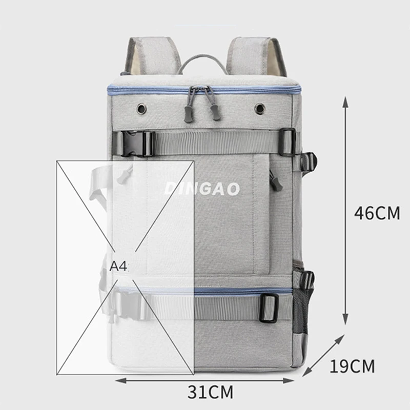 야외 스포츠 배낭 남자 다기능 피트니스 핸드백 사이클링 체육관 가방 스케이트 보드 호환 여행 배낭 노트북 Bookbag