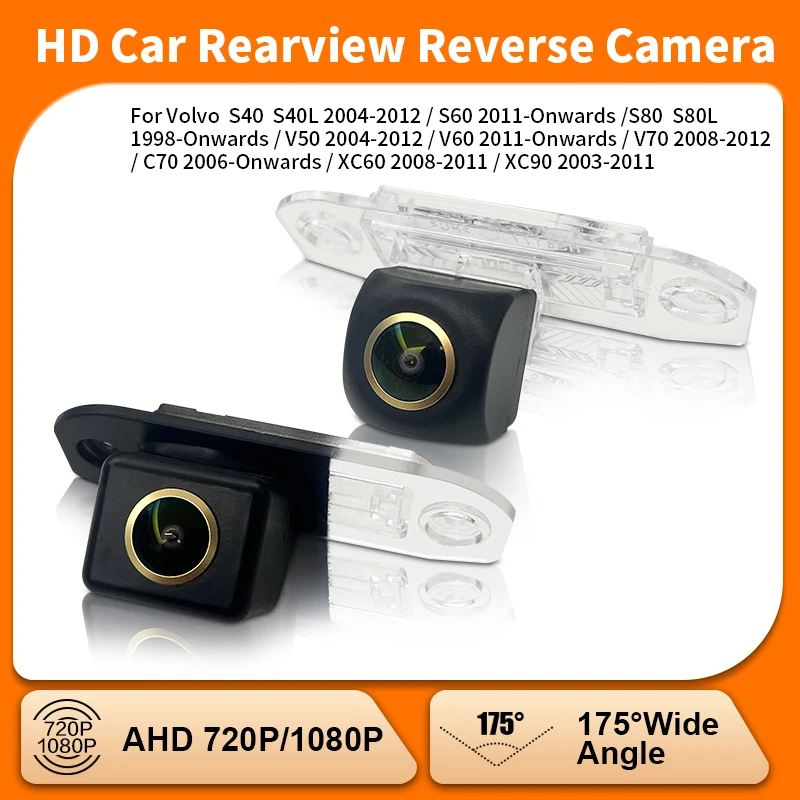 

CVBS AHD 1080P Car Rear View Backup Camera For Volvo V60 S40 S60 C30 C70 XC70 XC60 XC90 S80 V50 V70 Waterproof Night Vision