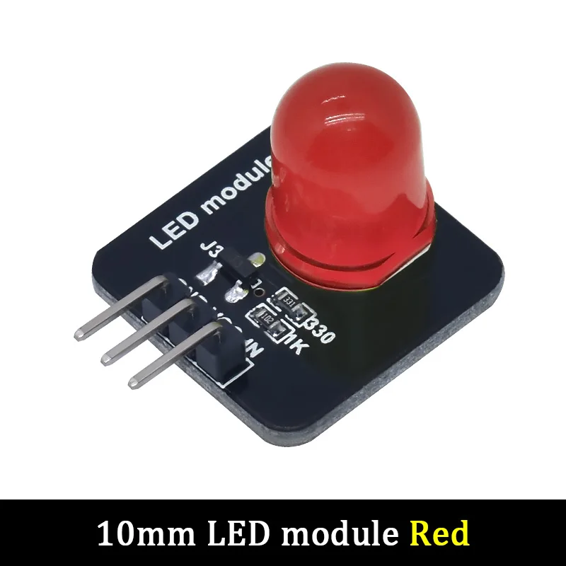 Smart Electronic building block 10mm LED light-emitting module indicator light-emitting tube compatible with arduino