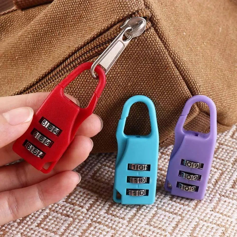 Digit Suitcase Combination Lock Anti-theft Plastic Mini Combination Padlock Password Lock Luggage Travel Lock