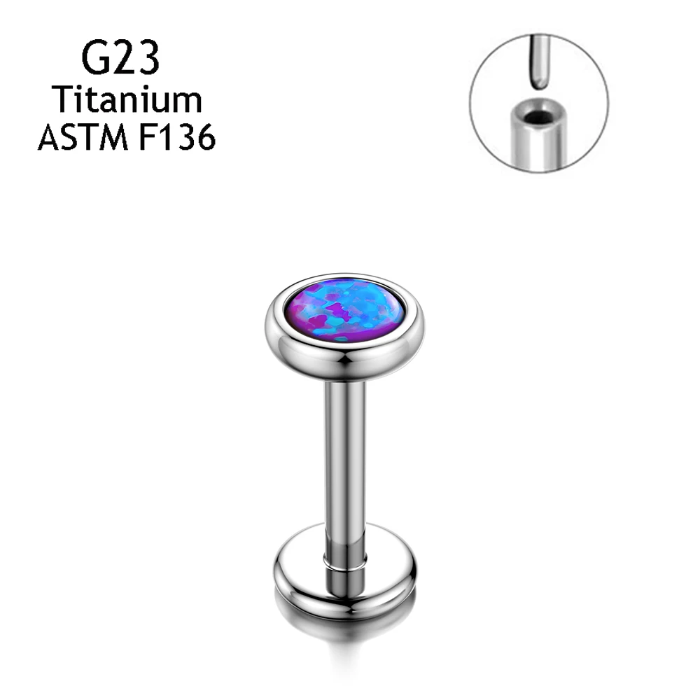 G23 Titanium Nose Conch Cartilage Push Pin Insertion Studs