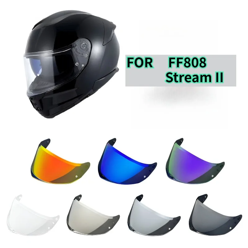 FOR FF808 Stream II Motorcycle Helmet Visor Replacement Lens, Windproof and Durable Visor, Helmet Accessory