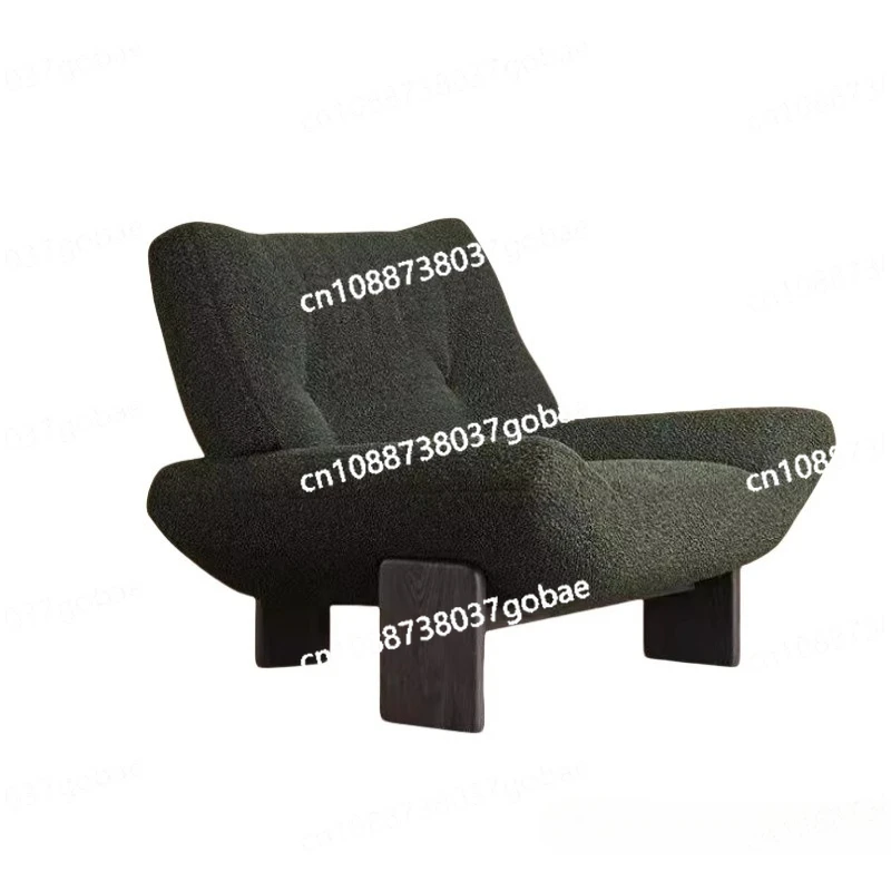 

Винтажный одноместный диван-кресло ваби говорит ветер, кресло для отдыха из цельного дерева, кресло для гостиницы, гостиной