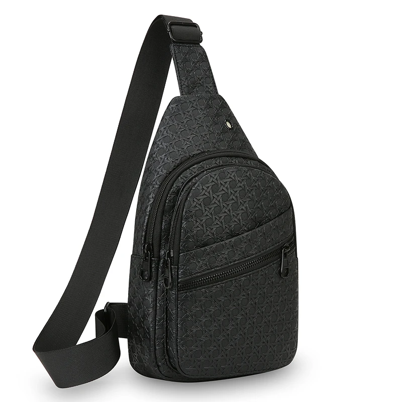 

Men's chest bag - Crossbody bag - Adjustable shoulder strap - Unrestricted design - Ideal for travel, outdoor activities, and co