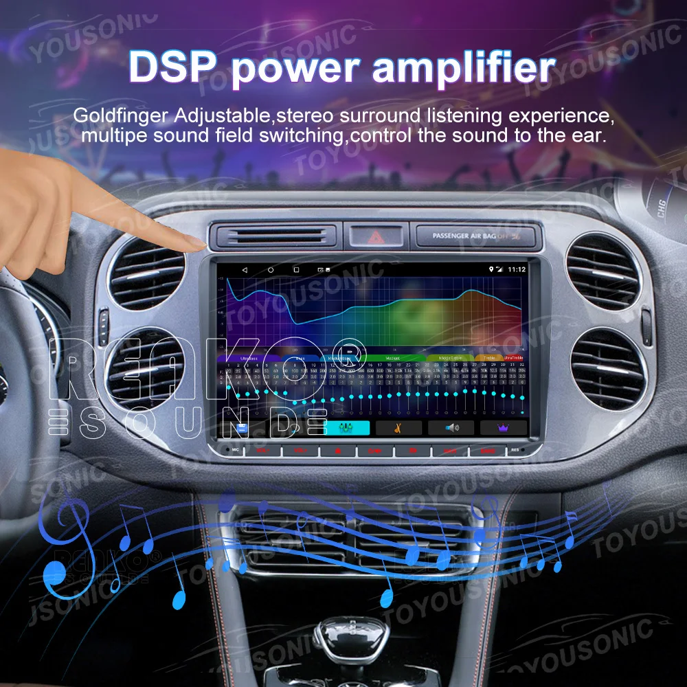 TOYOUSONIC Android Auto Radio for Volkswagen VW Passat B6 B7 Tiguan Touran GOLF POLO Carplay Car Multimedia GPS 2 din Autoradio