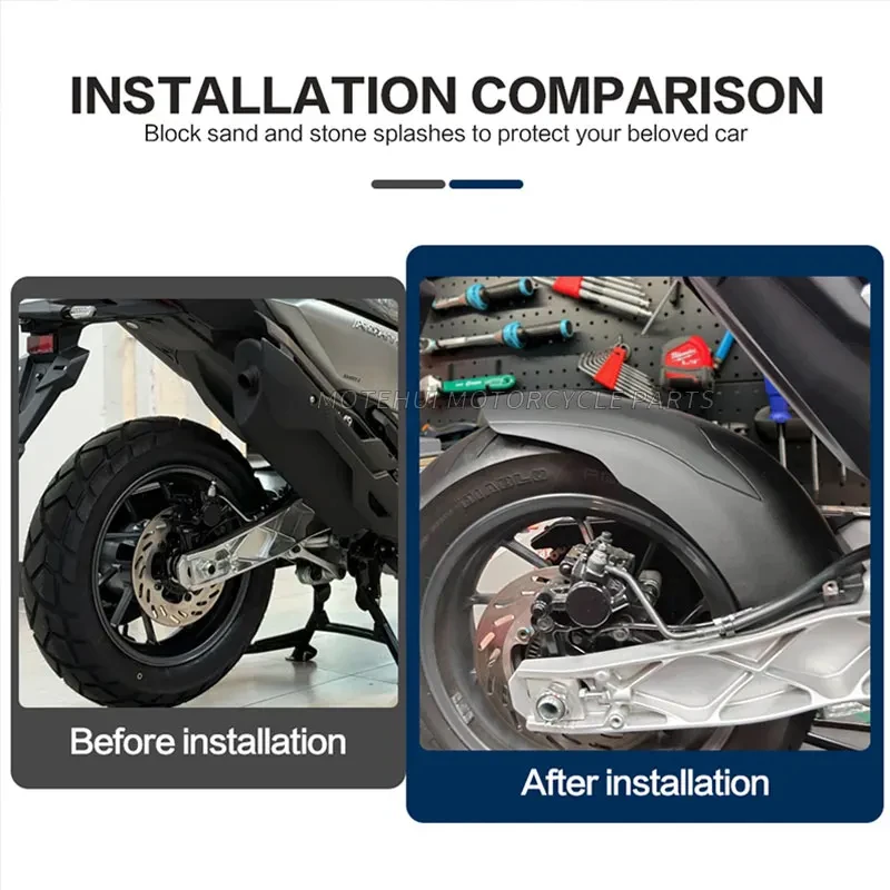 Accessori moto Per SYM ADXTG400 ADXTG 400 2025 2024 Nuovo Parafango Posteriore Parafango Splash Guard Hugger Copertura