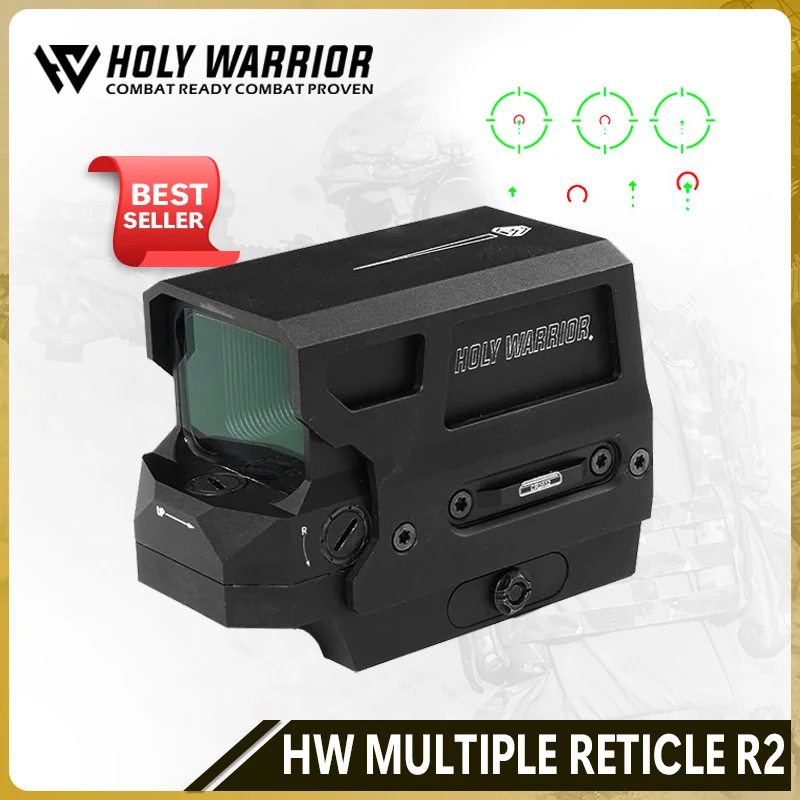 NEW 2024 Holy Warrior TCS HWO R2 Red Dot Sight Multiple Reticle Metal Hunting Scope with QD 20mm Rail Picatinny Mount